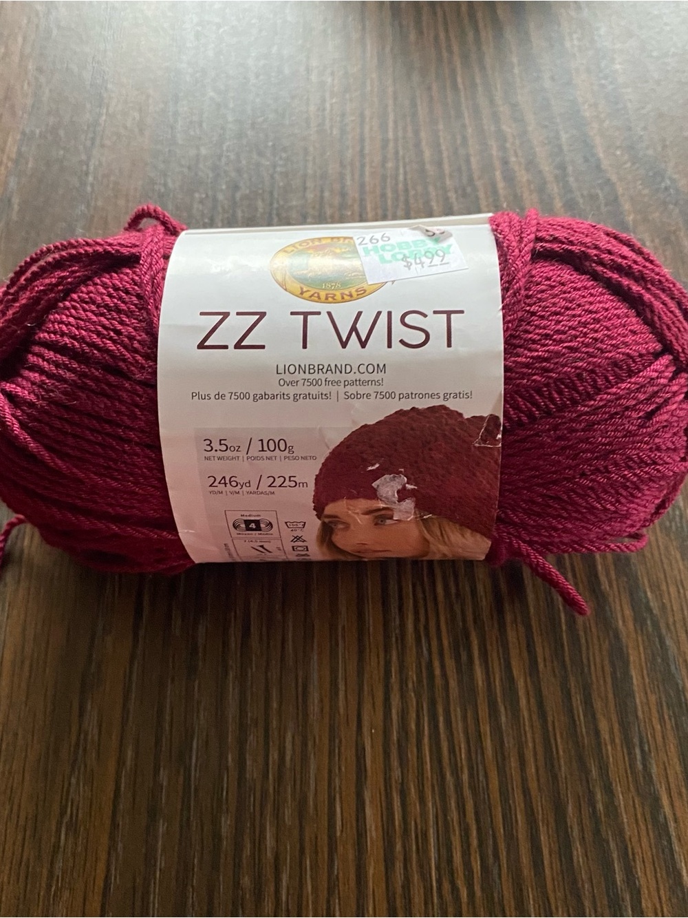 Lion Brand ZZ Twist Cranberry Yarn